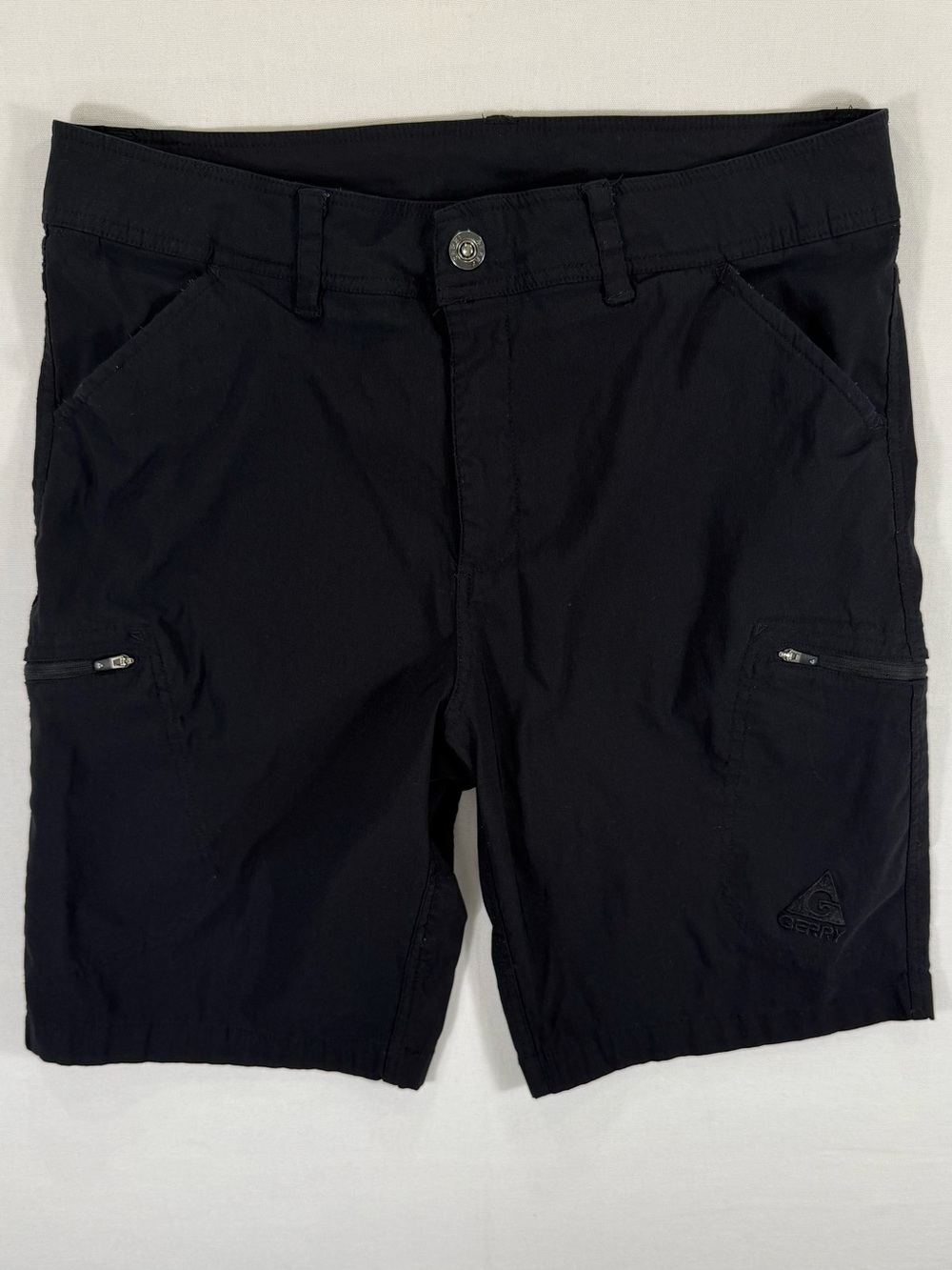 Gerry Weber Black Men's Cargo Shorts with Zippered Pockets